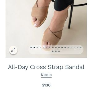 Nisolo all day cross strap sandal